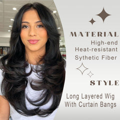 Aisaide ombre blonde highlights on 24-inch wig for bright dimension