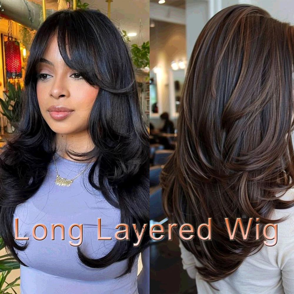 Aisaide styled wig at concert or party with elegant waves