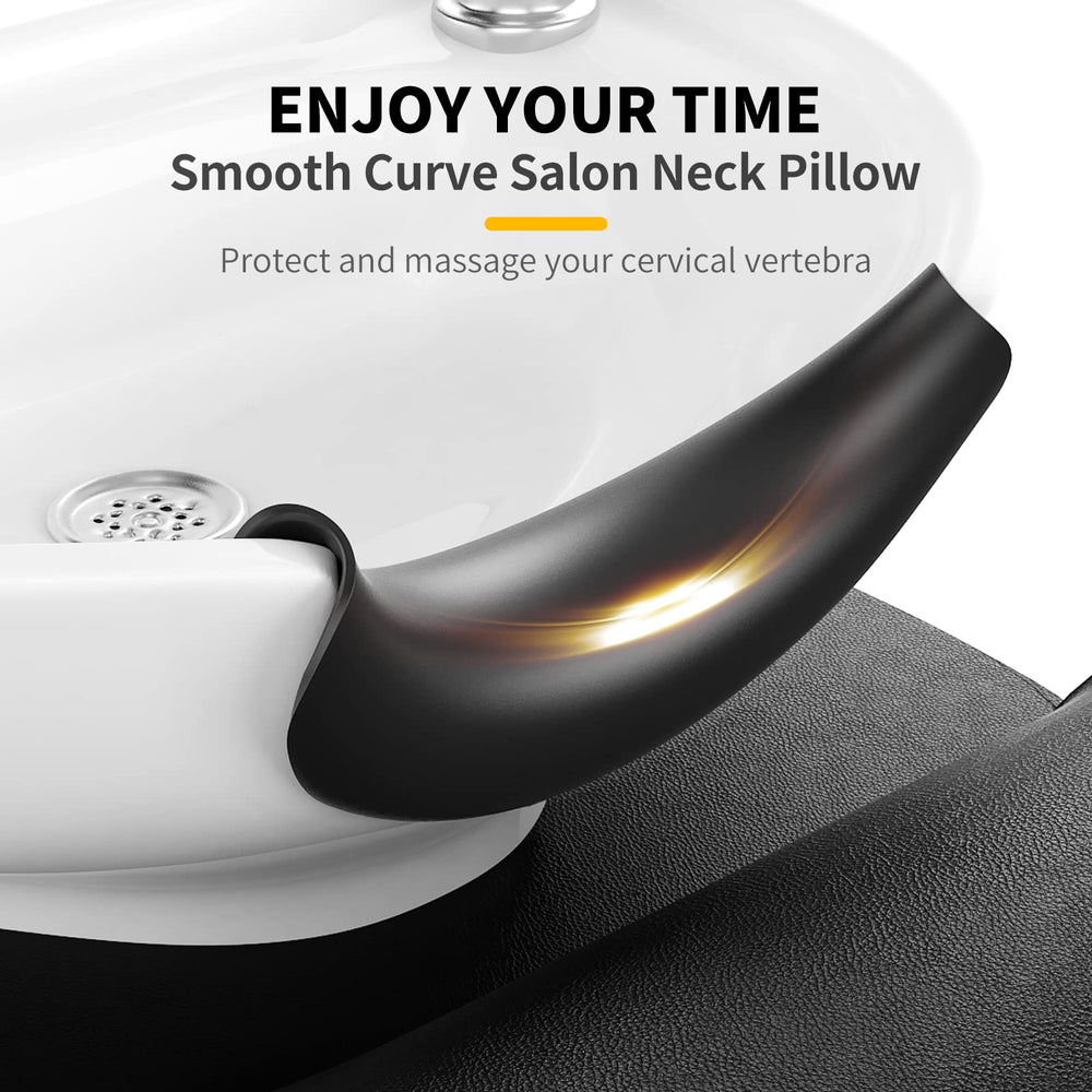 AISEELY portable neck rest fits most basin sinks for versatile setup