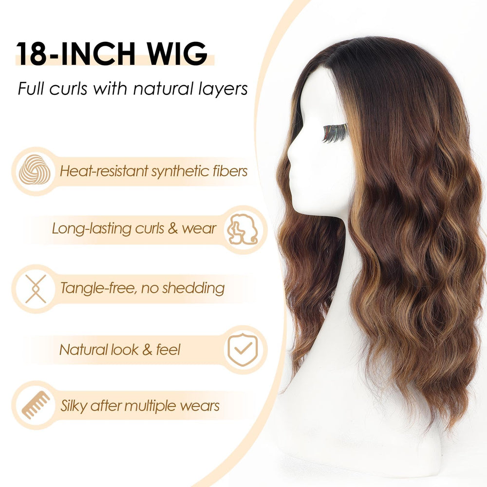 AISI HAIR heat-resistant synthetic fiber wig for versatile styling
