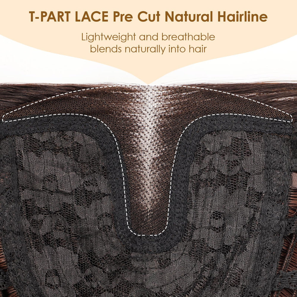 AISI HAIR transparent lace hairline wig for a natural look