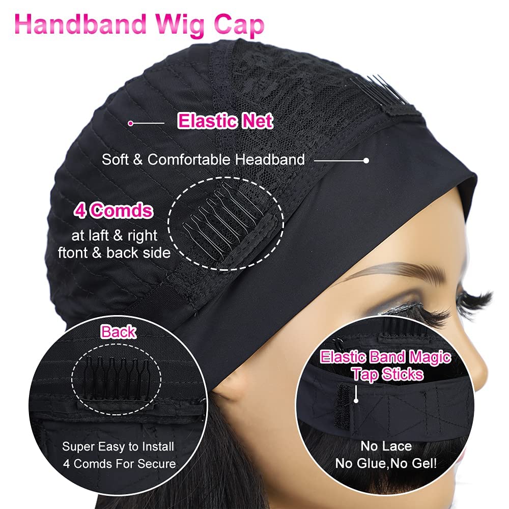 AISI Headband Wigs cap size 21-22-5 shows comfortable fit for most head sizes