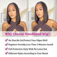 AISI Headband Wigs four combs fixed design ensures secure wear throughout the day