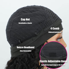 AISI QUEENS headband wig cap size 20-21 inch ensures balanced, comfortable fit