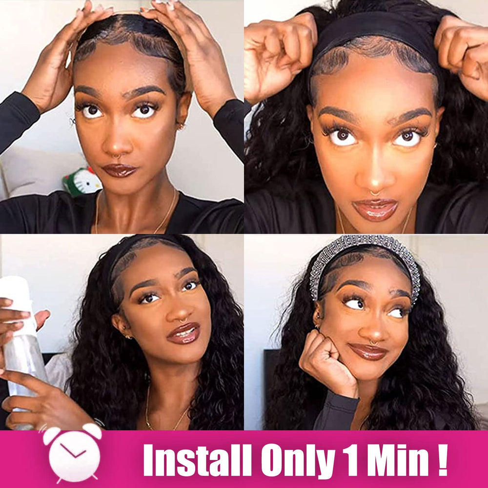 AISI QUEENS ice silk headband detail highlights comfortable, secure wear.