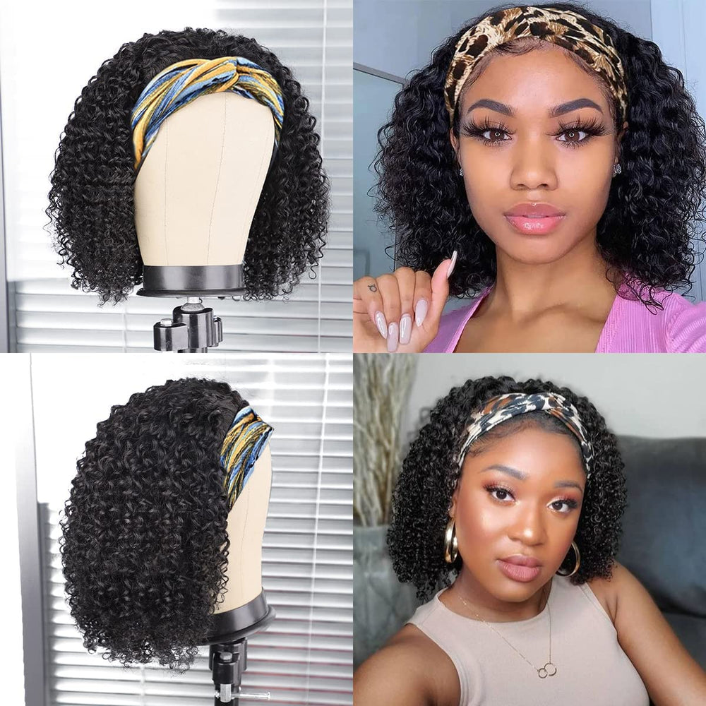 AISI QUEENS headband wig model wear demonstrates effortless style for quick daily looks.