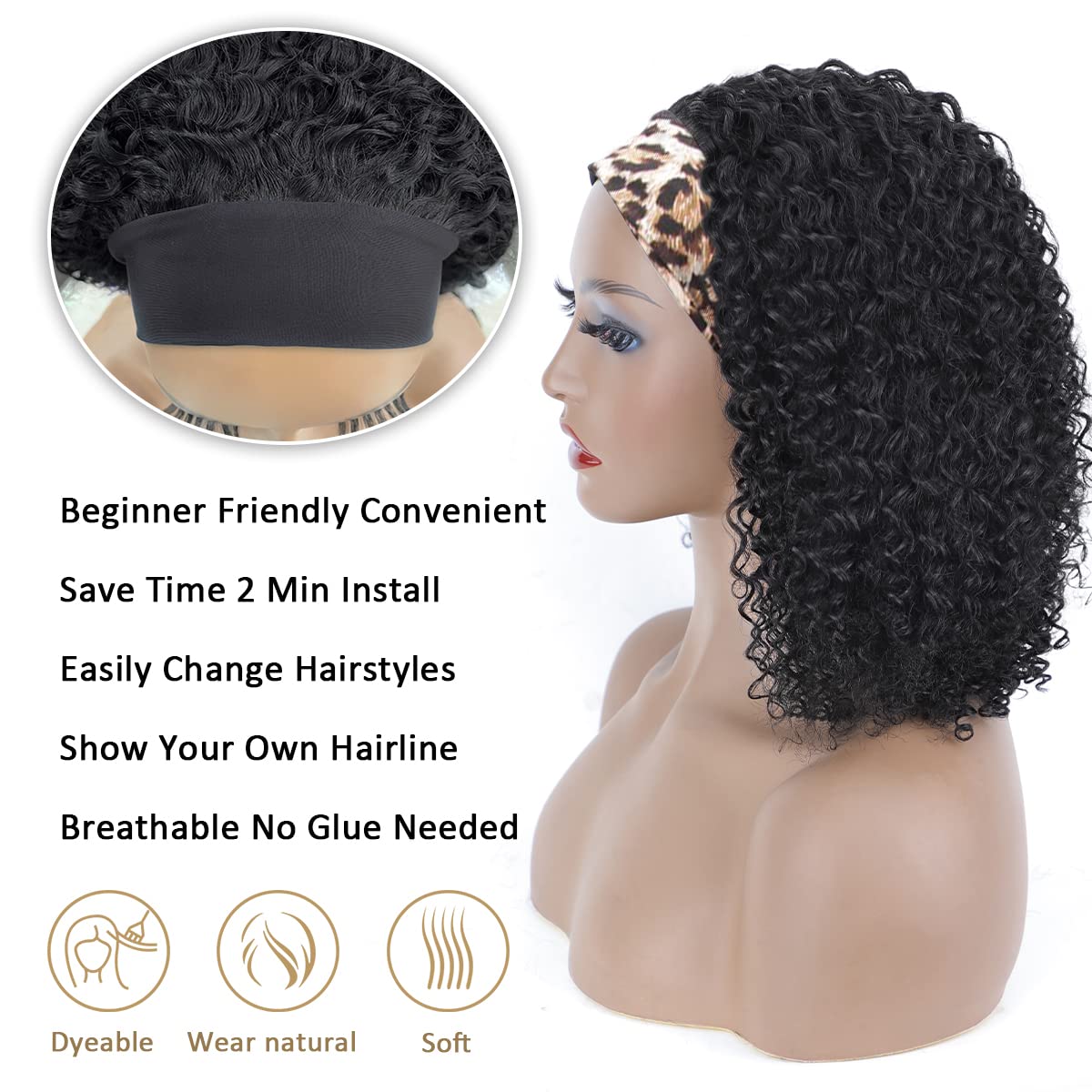 AISI QUEENS silky human hair texture offers smooth feel and versatile styling options.