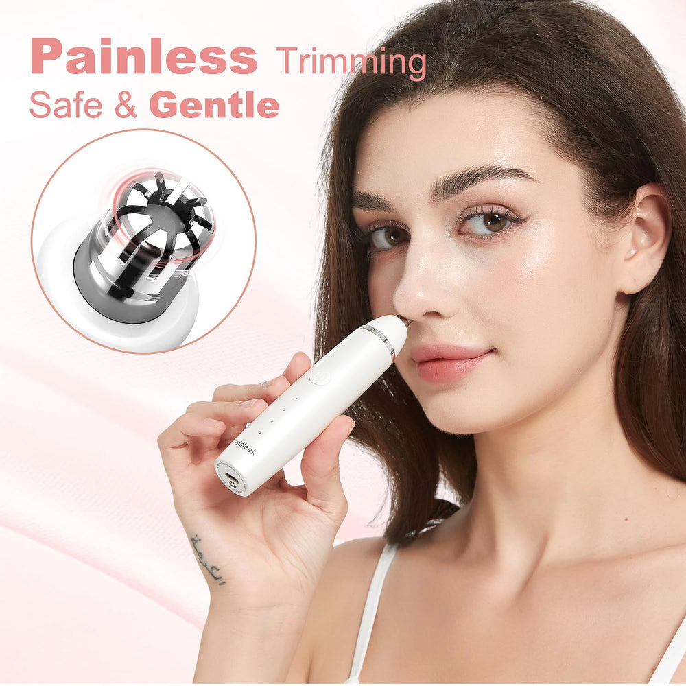 aisleek foil shaver for facial peach fuzz removal.