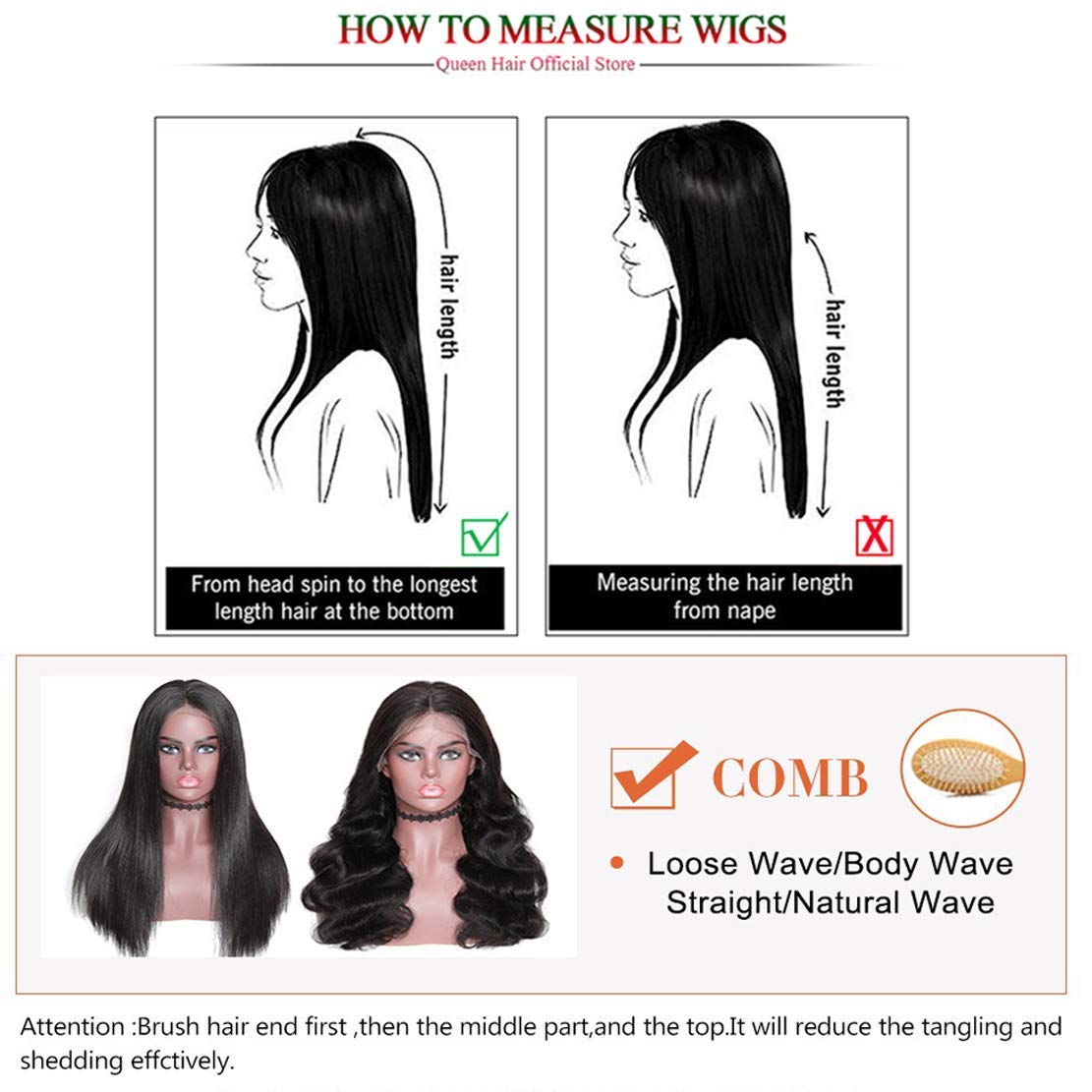 Aiterina headband wig deep wave 12in in-hand scale demonstrates size flexibility for shopping.