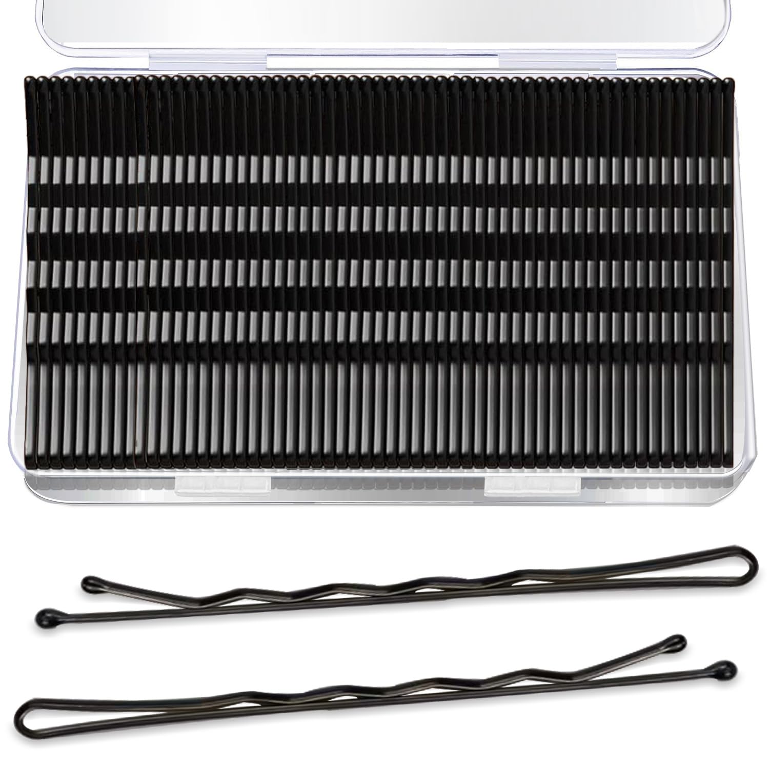 AITRAI 240pcs large bobby pins box shows bulk storage for quick styling sessions.