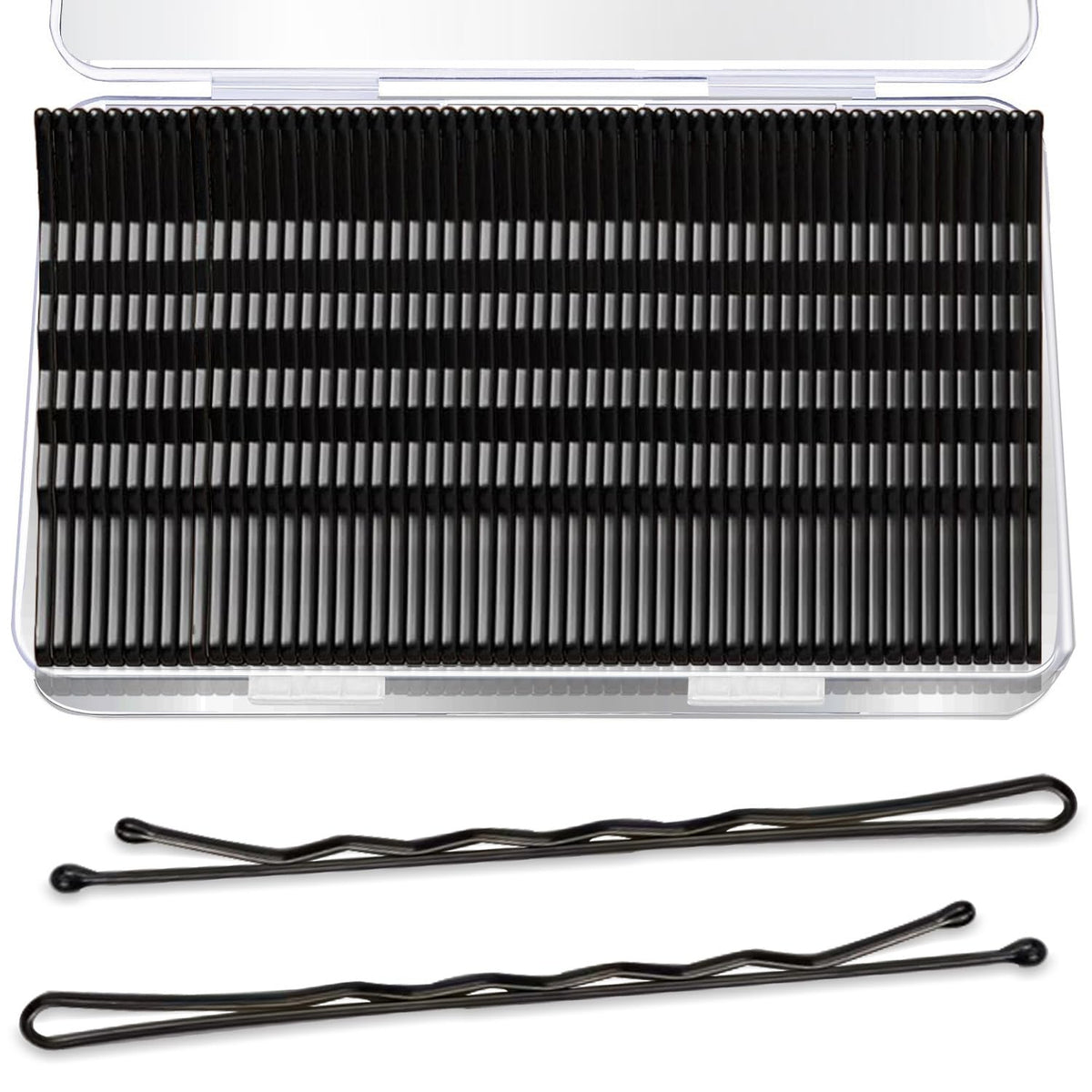 AITRAI 240pcs large bobby pins box shows bulk storage for quick styling sessions.