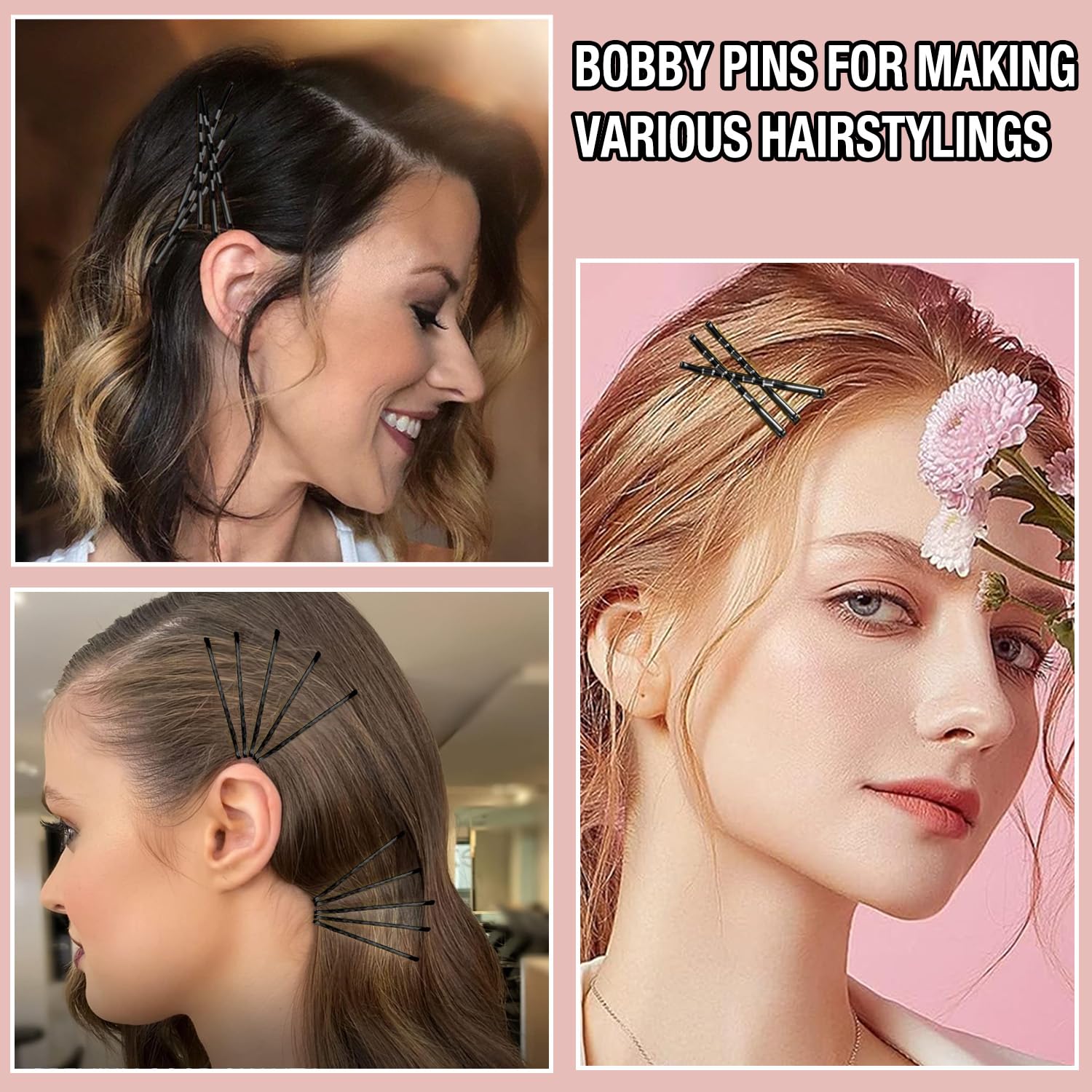 AITRAI waved non-slip bobby pins promote secure hold throughout the day.