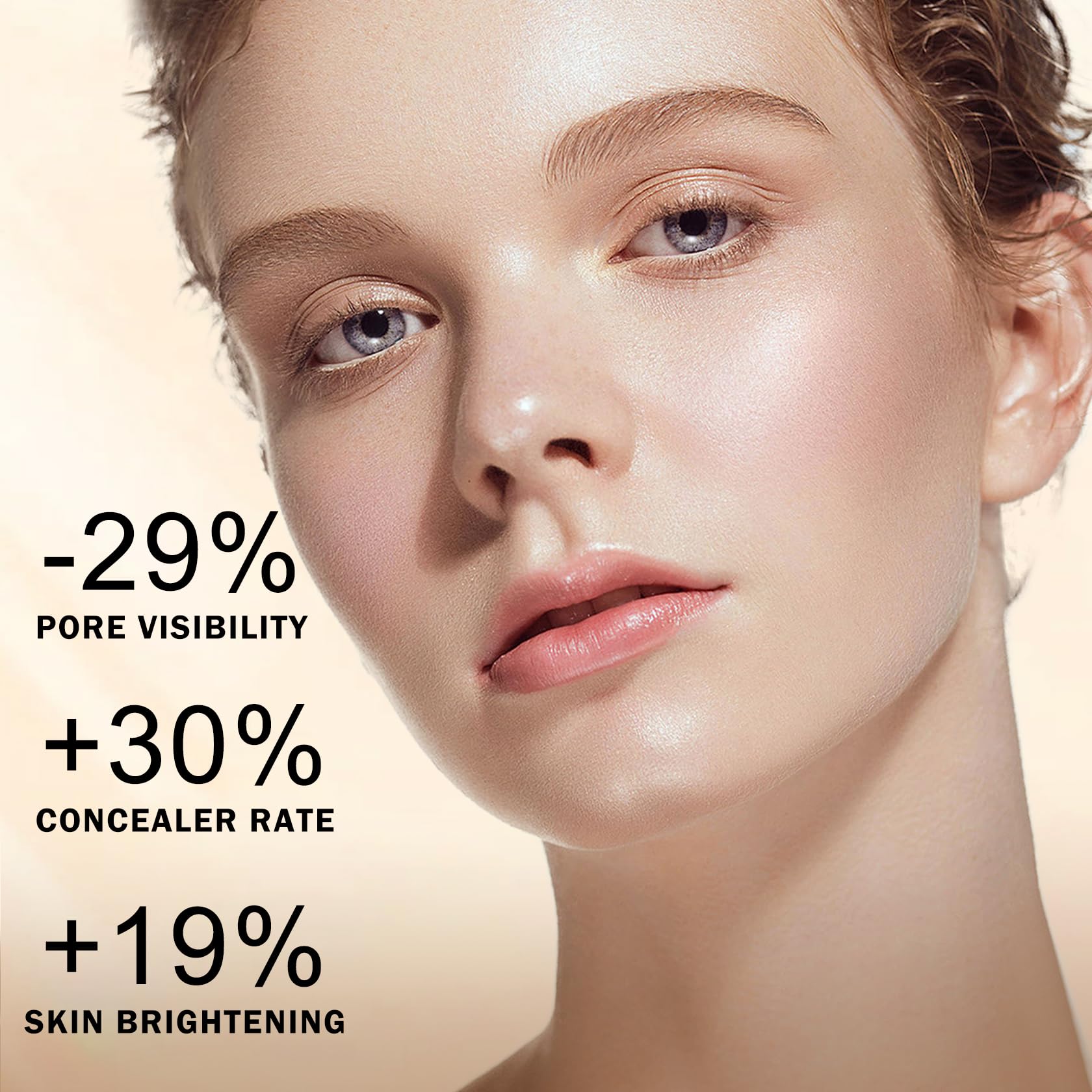 AIUEO natural matte finish on skin with long-lasting look.