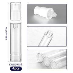 Aiyorse clear travel bottles—visible contents and easy filling for DIY skincare.