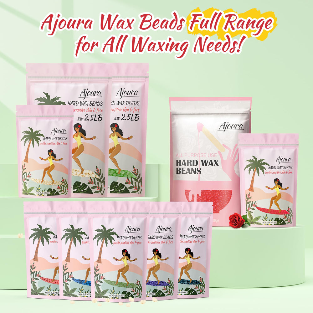 Ajoura Aloe Hard Wax Beads gift-pack packaging is ideal for self-care gifts.