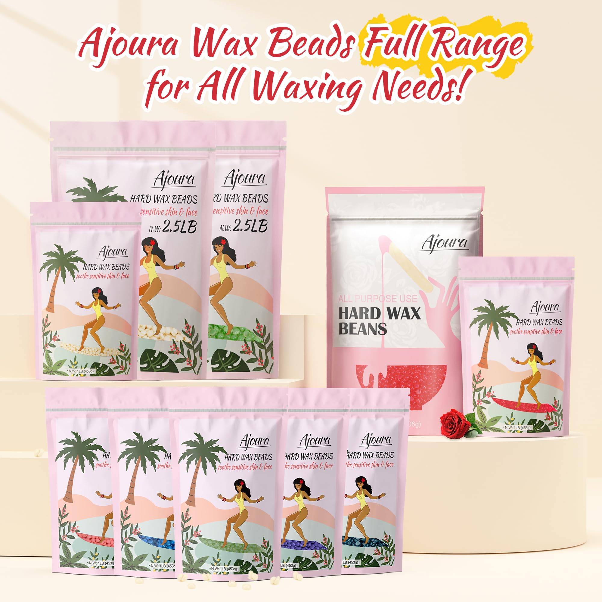 Ajoura wax beads minimal mess for easy cleanup