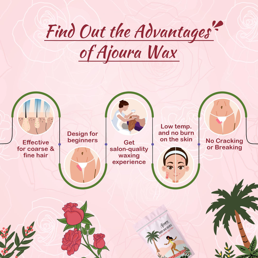 Ajoura Pink Rose wax beads for at-home use delivering salon-like results