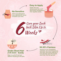 Ajoura Pink Rose wax beads bikini wax application for coarse hair
