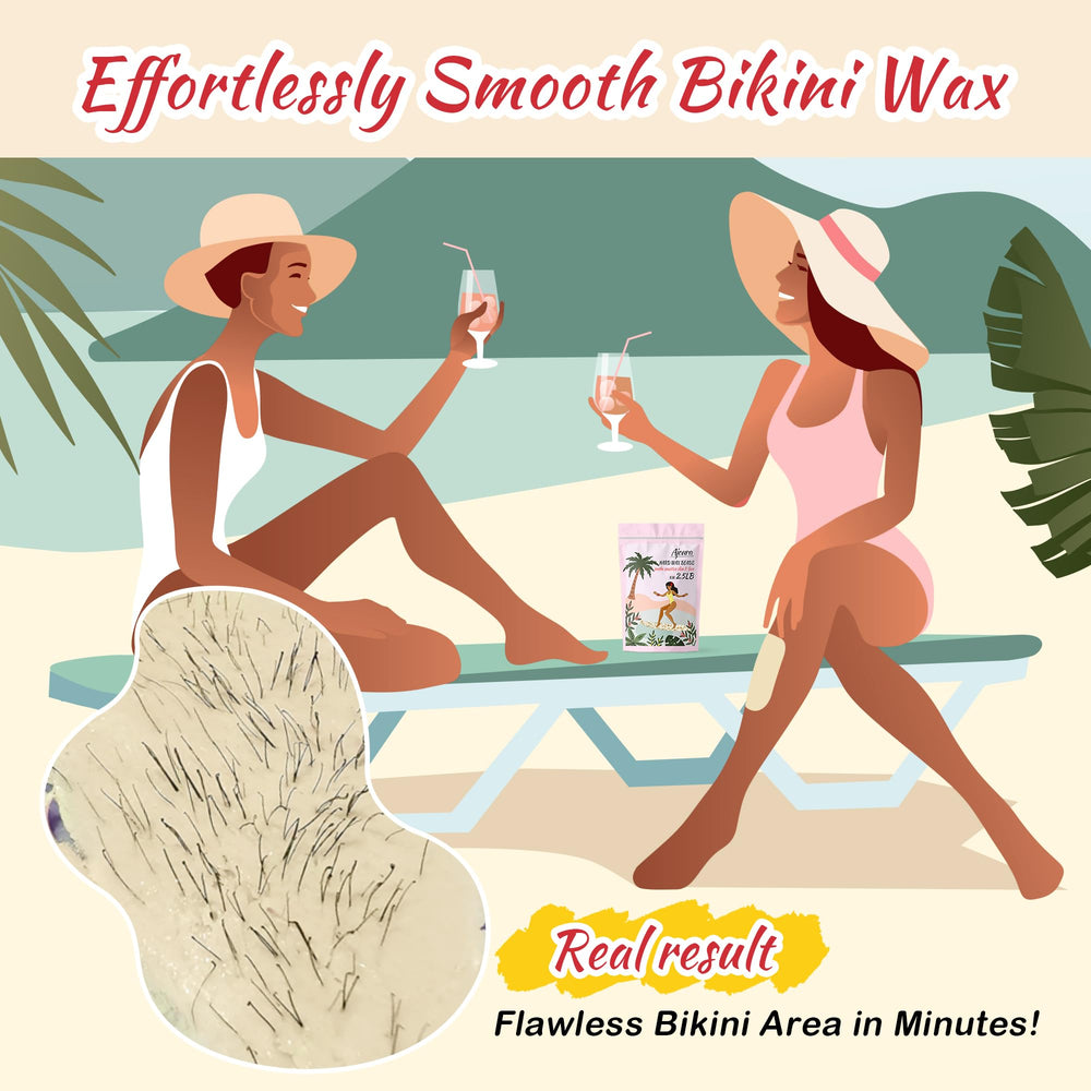 Ajoura wax beads designed for sensitive skin with coconut oil