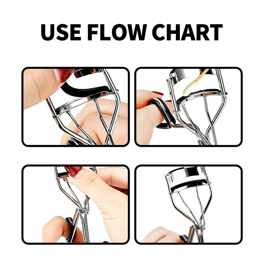 Ajrwiiy black refill pads; sleek, long-lasting curling tool upgrade.