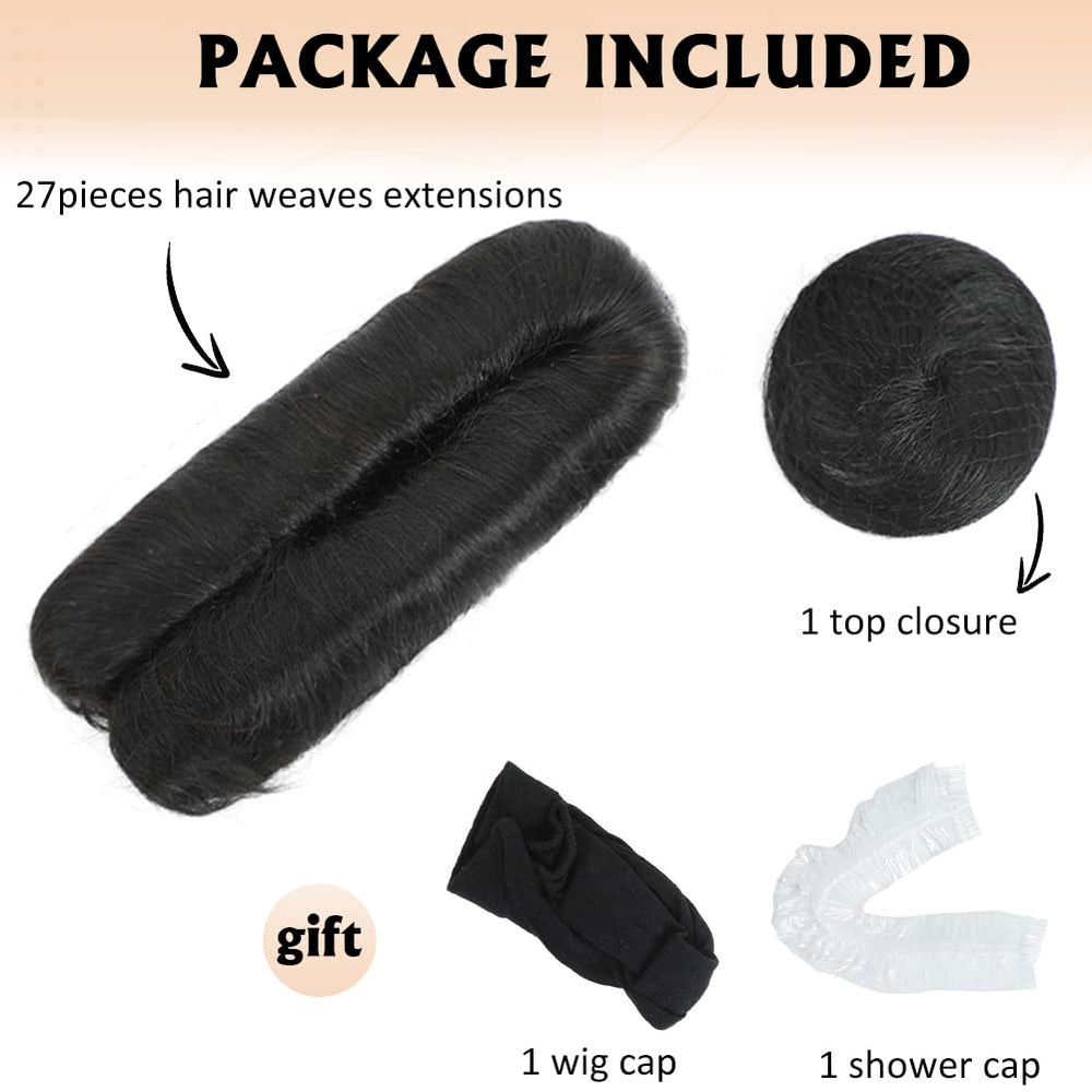 Ajsowju natural top closure demonstrates authentic part line for extensions