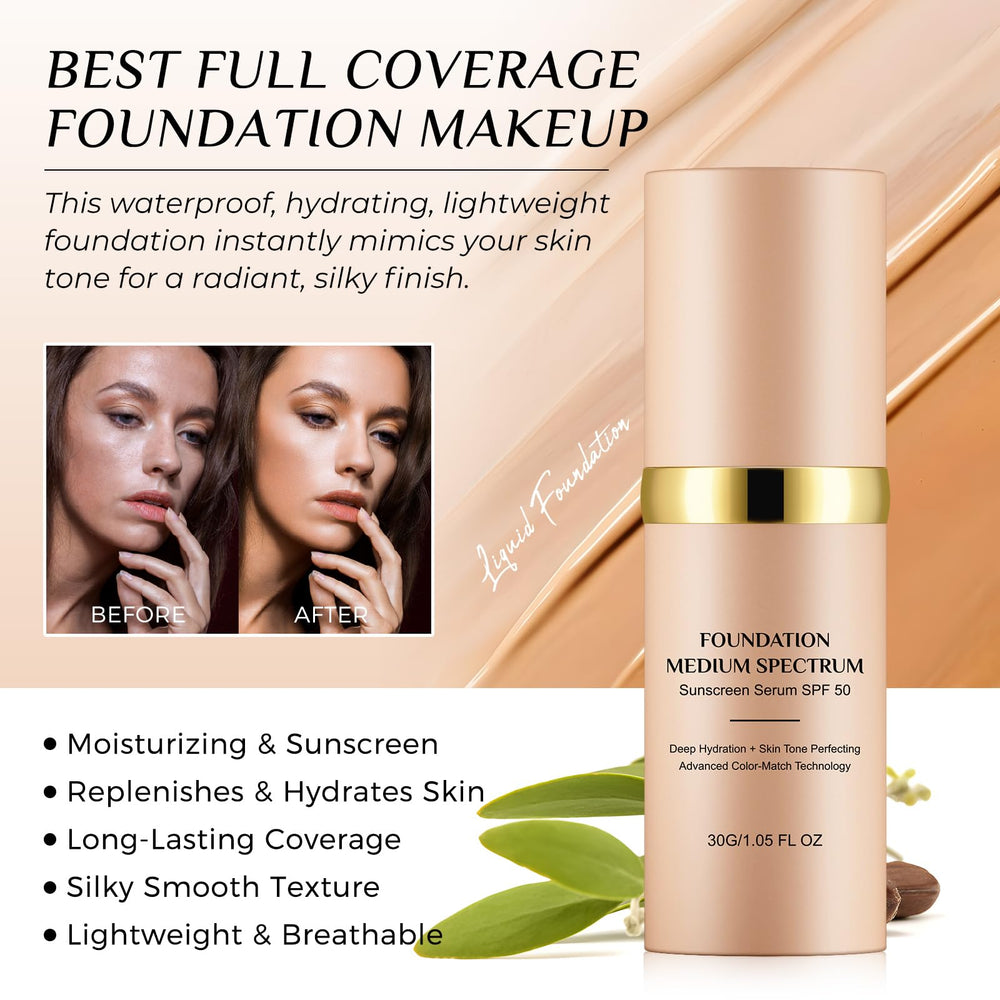 akareni Color Changing Foundation swatches show shade matching options.