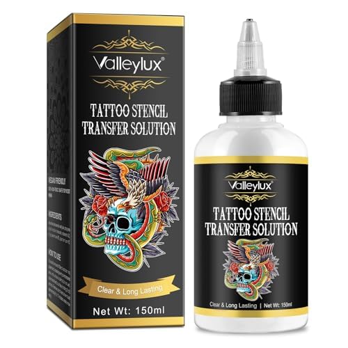 akareni tattoo stencil transfer gel on skin for crisp, long-lasting patterns