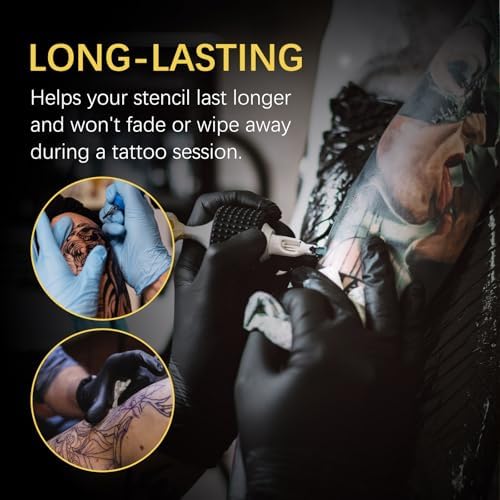 akareni tattoo stencil transfer gel stays visible through sweat and motion