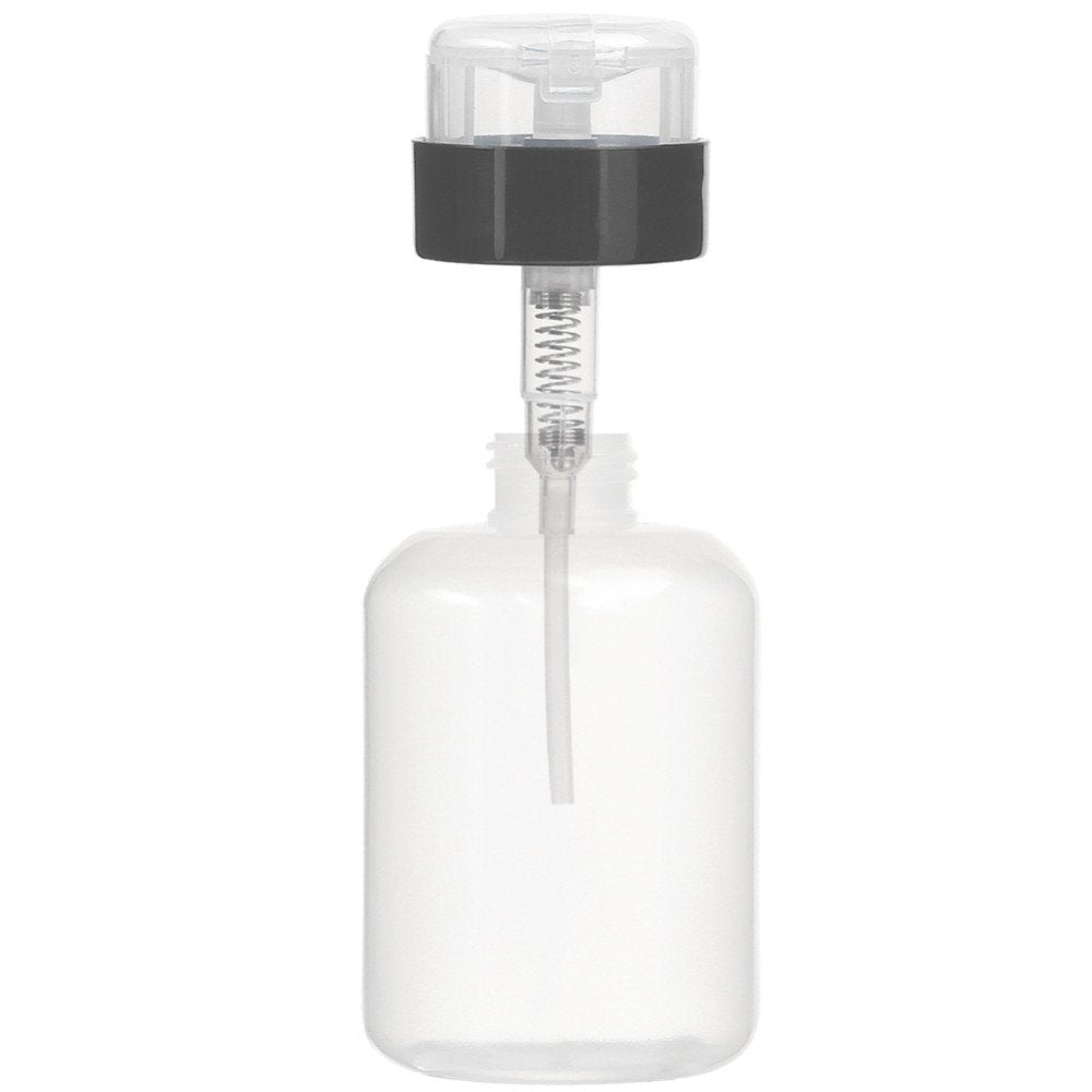 AKOAK pack of 2 empty pump bottles 200ml ready for nail care or makeup liquids.