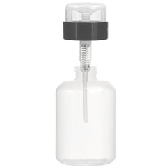 AKOAK pack of 2 empty pump bottles 200ml ready for nail care or makeup liquids.