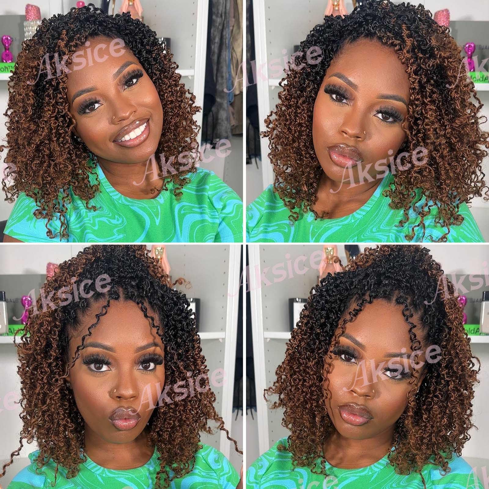 Aksice all-day comfort crochet braids are lightweight on the scalp