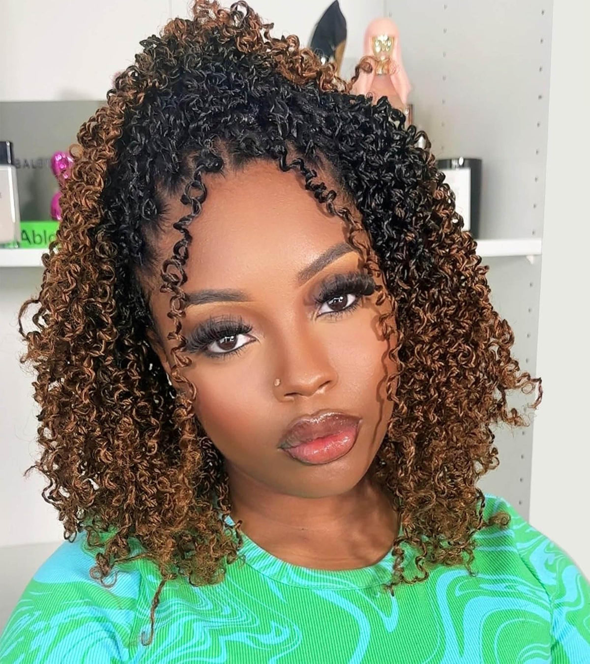 Aksice yanky twist crochet hair 8inch offers natural volume for everyday wear