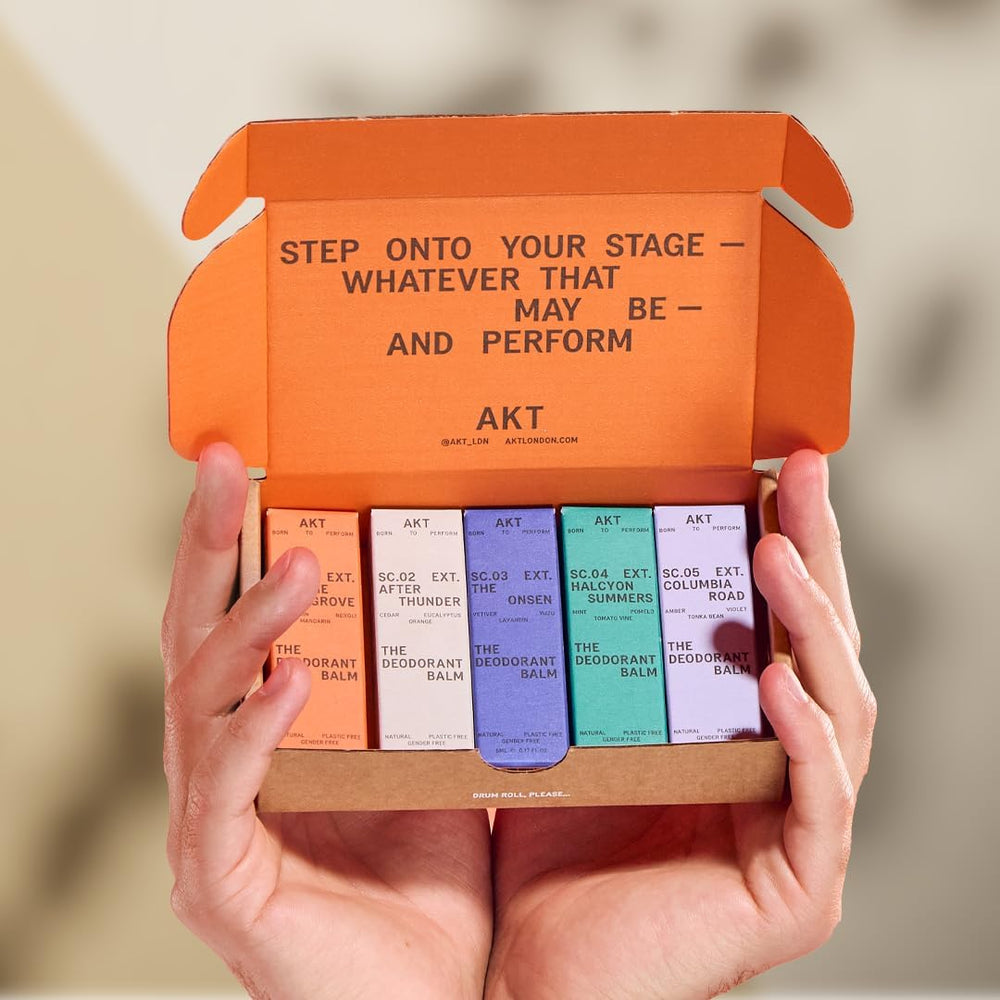 AKT Deodorant Balm moisturizes skin while leaving a dry, non-sticky finish.