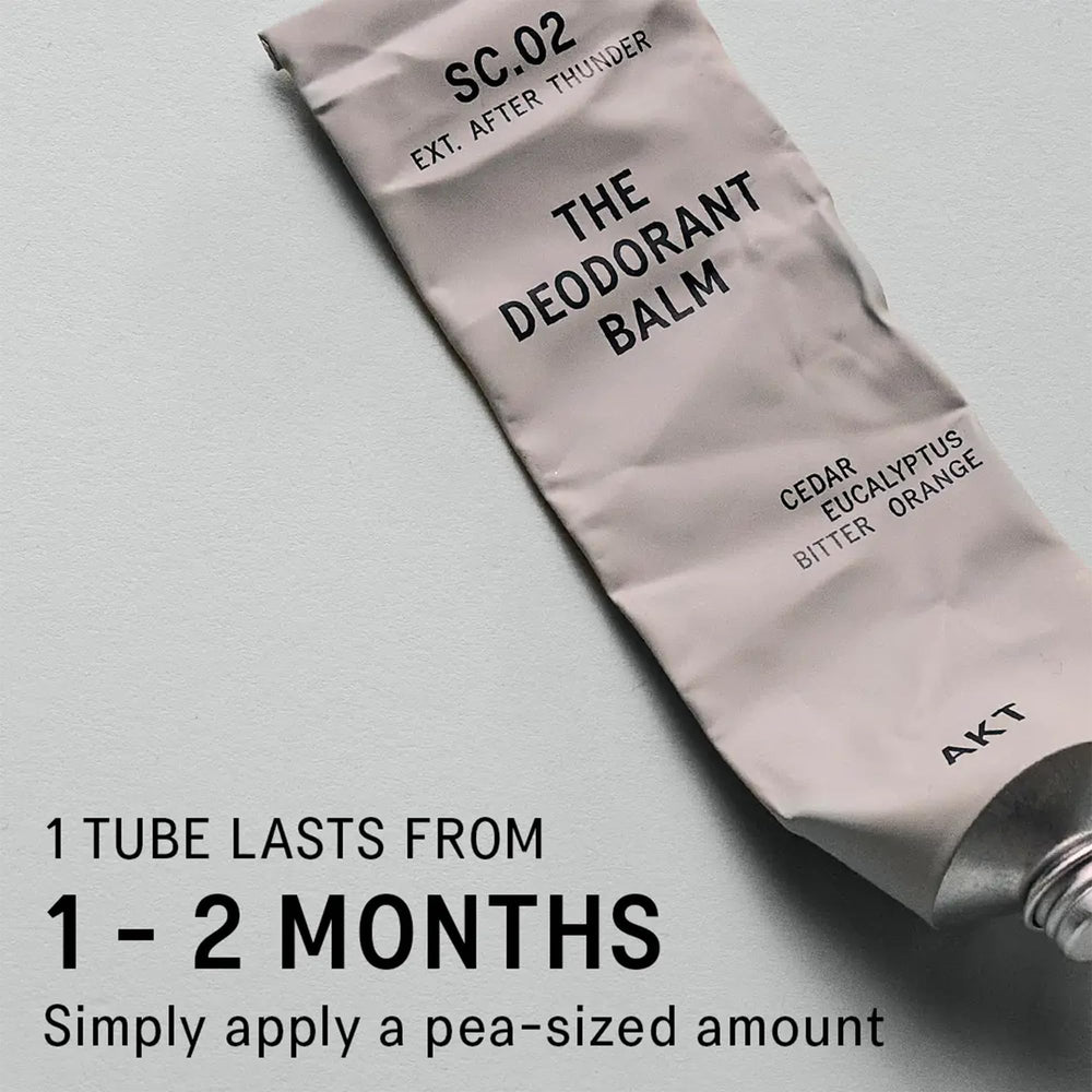 AKT Deodorant Balm forest scent notes evoke fresh fragrance
