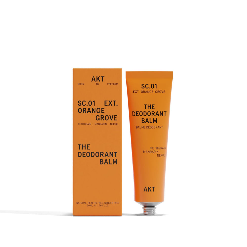 AKT Deodorant Balm tube closeup for long-lasting confidence on the go