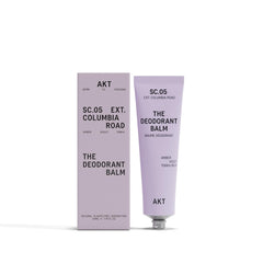 AKT Deodorant Balm tube closeup shows aluminum-free daily protection.