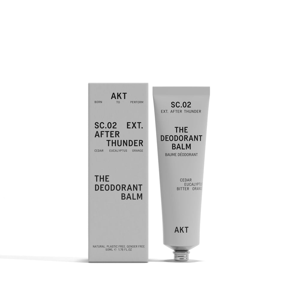 AKT Deodorant Balm tube front for all-day protection