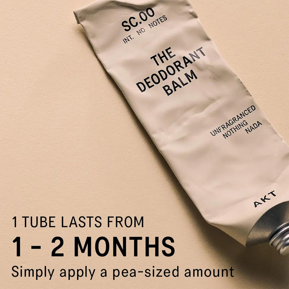 AKT Deodorant Balm vegan-plastic-free emphasizes sustainable, cruelty-free daily care.