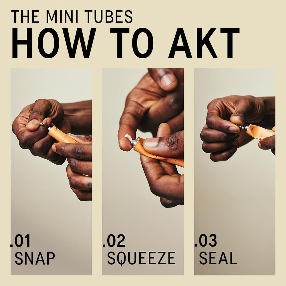 AKT Fragrance collection displays five signature scents for daily rituals.