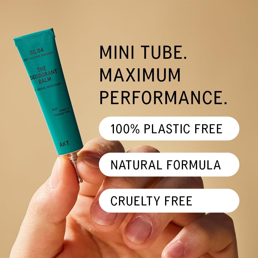 AKT vegan cruelty-free badge emphasizes ethical skincare approach.