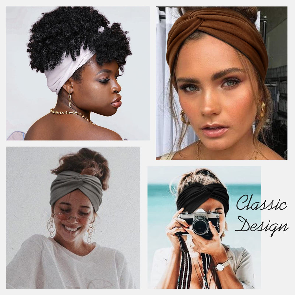 AKTVSHOW 8pack color variety headbands coordinate outfits easily.