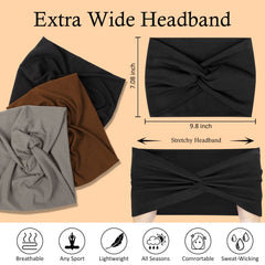 AKTVSHOW women's headbands breathable polyester feel ideal for daily wear.
