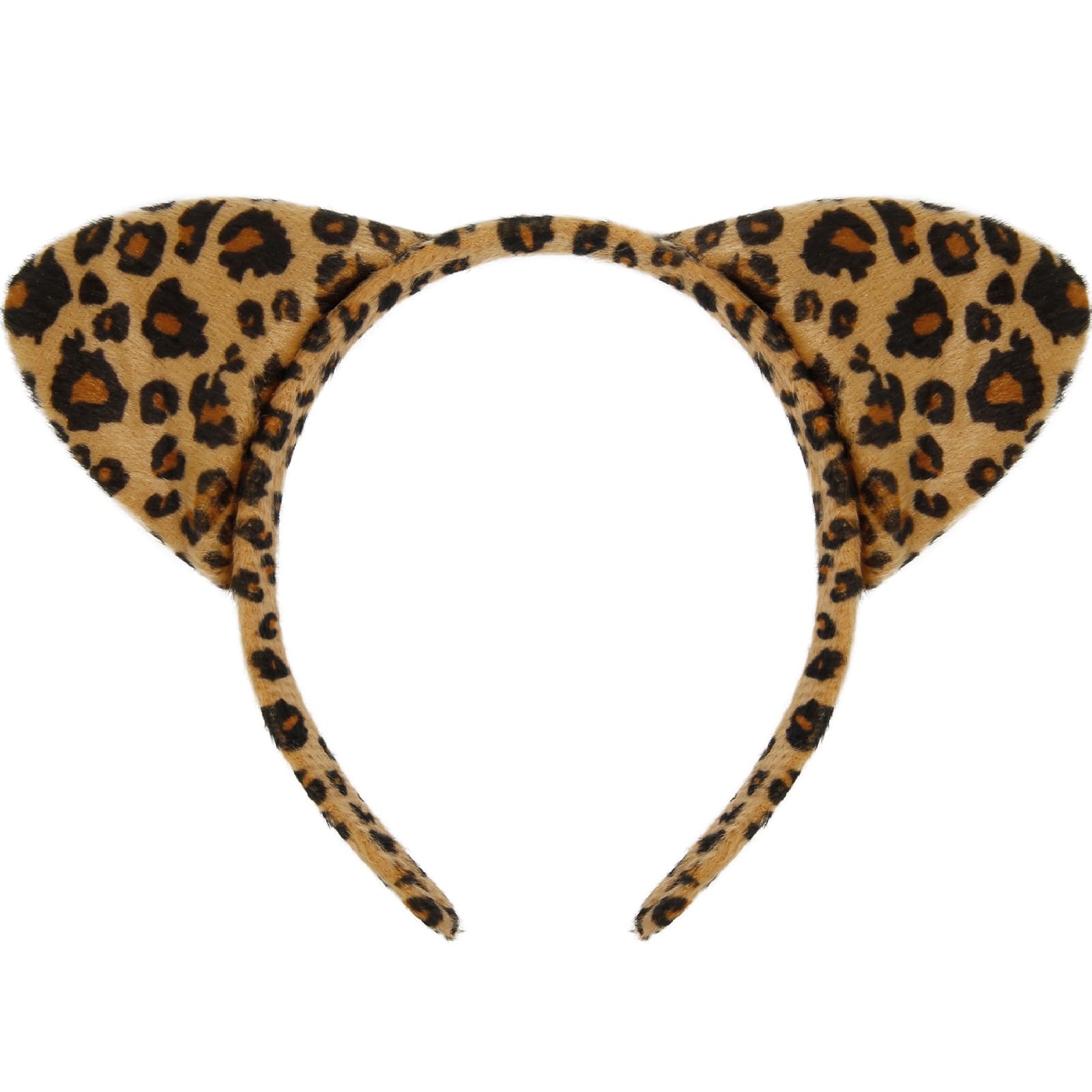 AKTVSHOW cheetah ears headband close-up shows realistic leopard ears for standout cosplay.