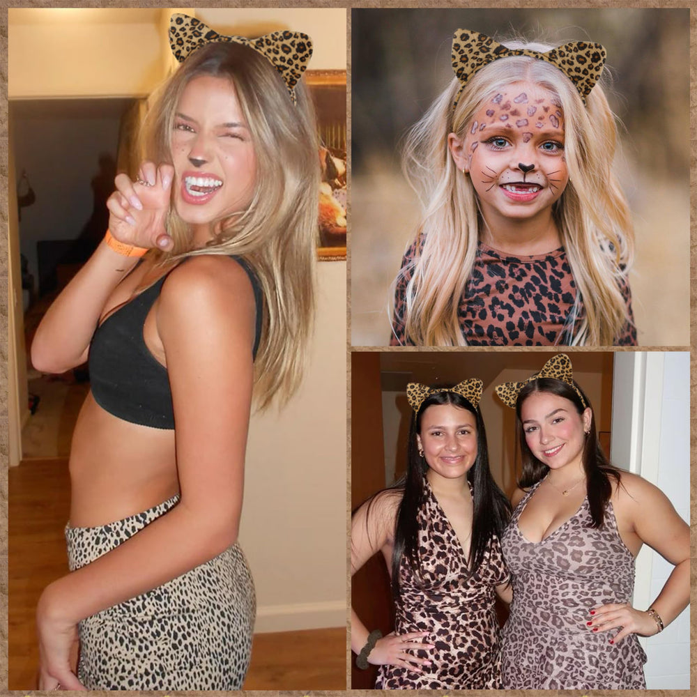 AKTVSHOW cheetah ears headband material highlights premium, durable design for reliable wear.