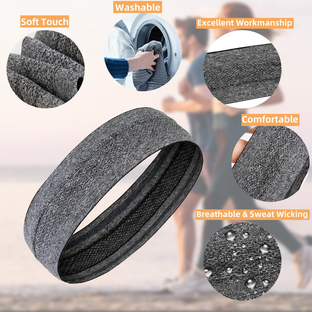 AKTVSHOW Sweat Bands Headbands worn during yoga and running for versatile athleisure
