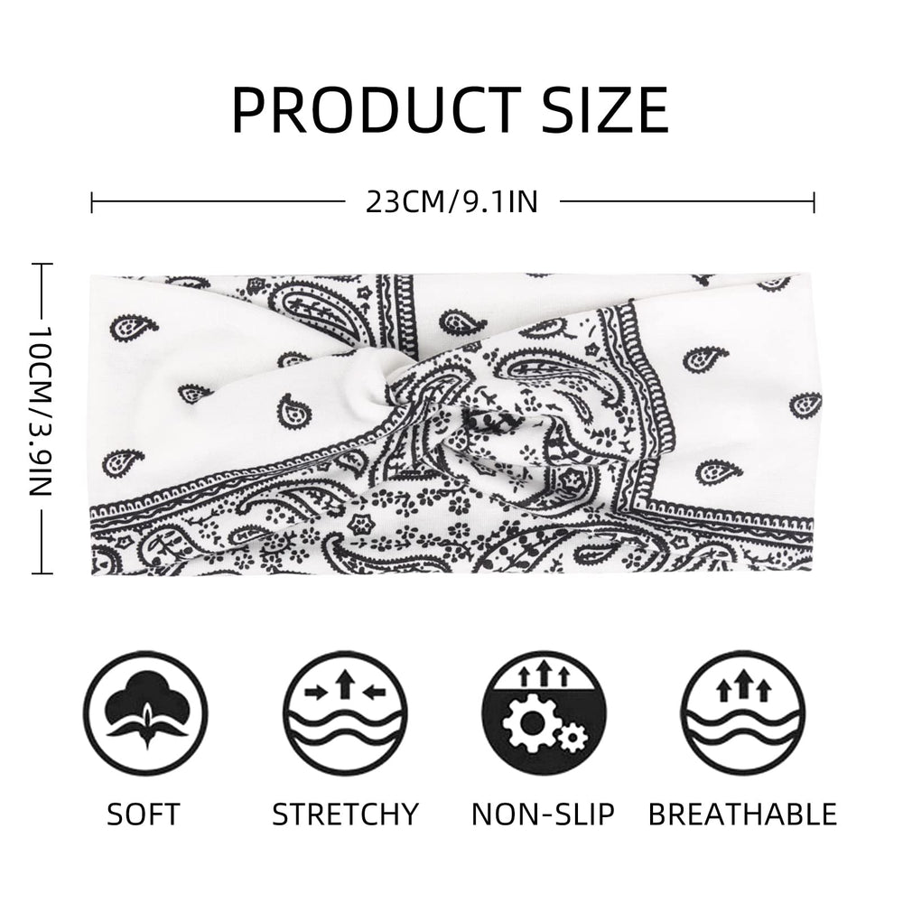 AKTVSHOW womens elastic headband fits most heads with comfort.