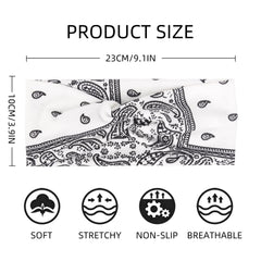 AKTVSHOW womens elastic headband fits most heads with comfort.
