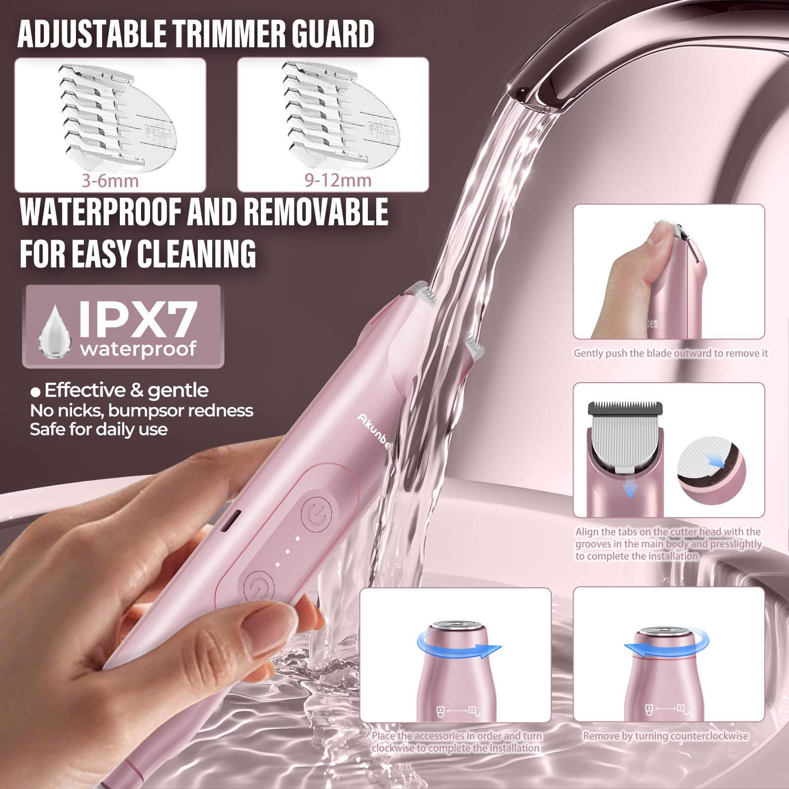 Akunbem leg and underarm trimming for smooth everyday grooming
