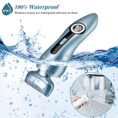 Akunbem waterproof shaver in shower for convenient wet shaving