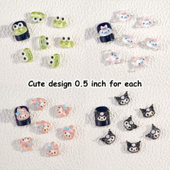 Akutoer easy application nails glue setup for quick cute nail art